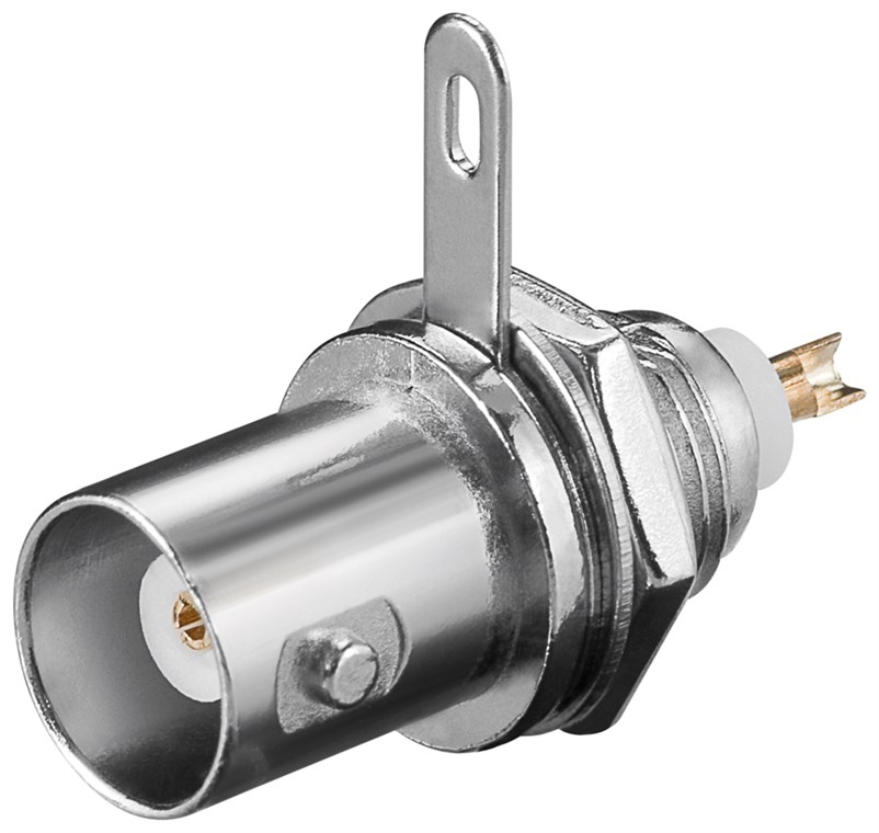 BNC-Einbaubuchse BNC-Einbaubuchse - mit Goldpin