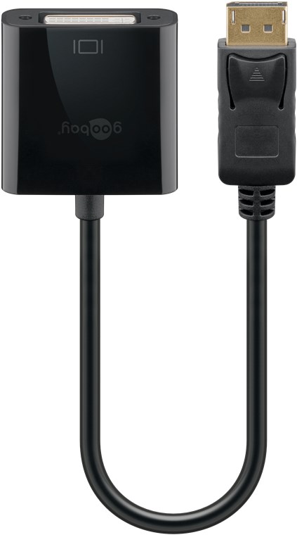 DisplayPort/DVI-D Adapterkabel 1.2, vernickelt - Kabellänge 0.15 m
