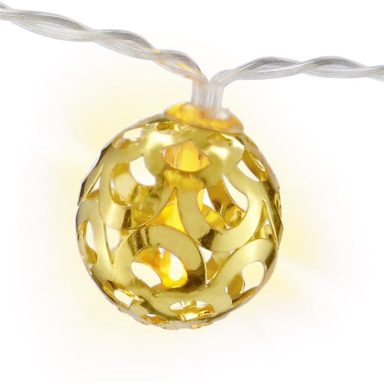 10er LED-Lichterkette "Ornamente" - mit Timer-Funktion, warmweiß (3000 K), batteriebetrieben 10er LED-Lichterkette "Ornamente" - mit Timer-Funktion, warmweiß (3000 K), batteriebetrieben