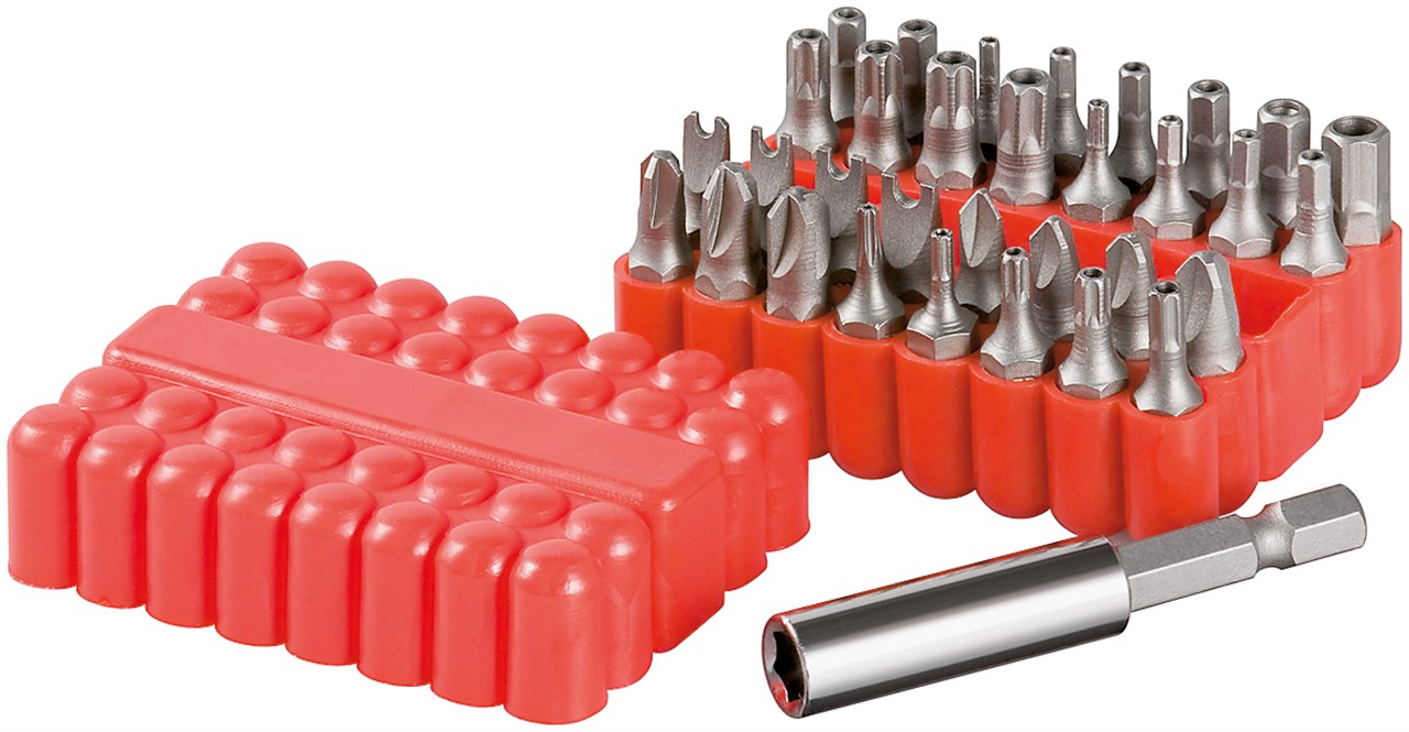 Bitsatz, 33-teilig Bitsatz, 33-teilig - Bitset für Akkuschrauber und Steckschlüssel