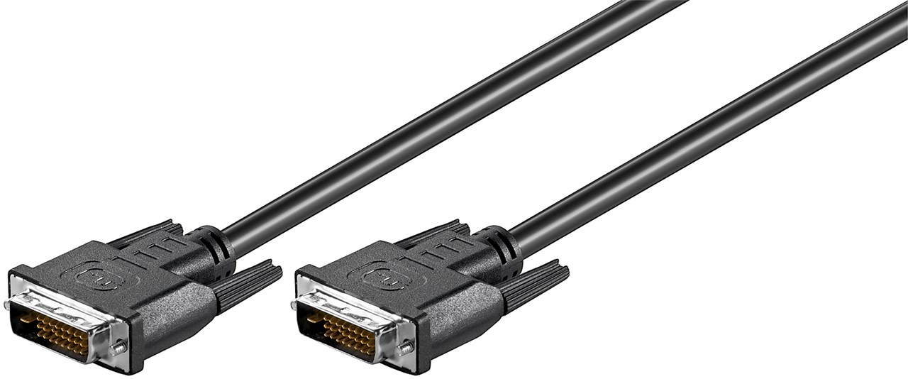 DVI-D Full HD Kabel Dual Link, Nickel - Kabellänge 2 m - DVI-D-Stecker Dual-Link (24+1 pin) > DVI-D-Stecker Dual-Link (24+1 pin) DVI-D Full HD Kabel Dual Link, Nickel - Kabellänge 2 m - DVI-D-Stecker Dual-Link (24+1 pin) > DVI-D-Stecker Dual-Link (24+1 pin)