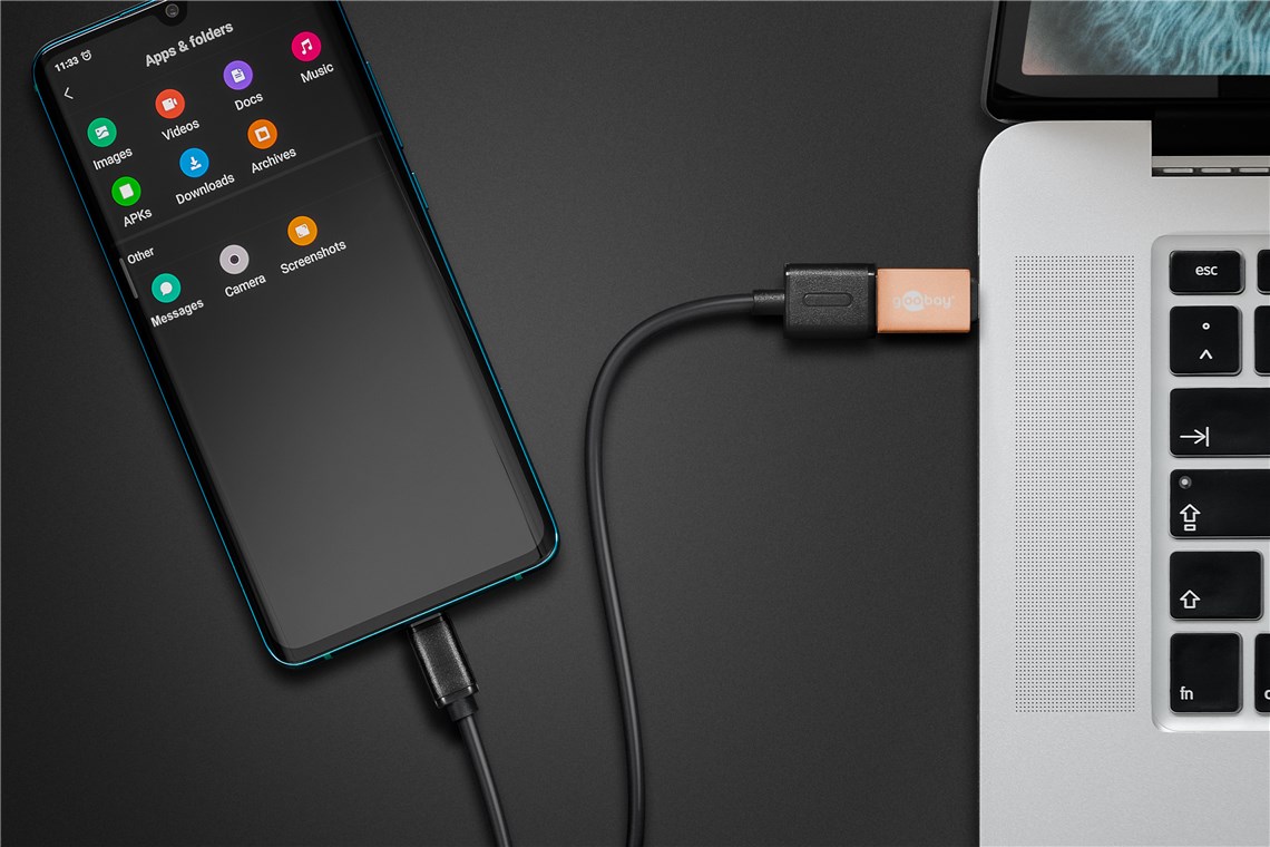 USB-C™/USB A OTG Super Speed Adapter für den Anschluss von Ladekabeln 3.0, gold - Farbversion Gold - USB-C™-Stecker > USB 3.0-Buchse (Typ A) USB-C™/USB A OTG Super Speed Adapter für den Anschluss von Ladekabeln 3.0, gold - Farbversion Gold - USB-C™-Stecker > USB 3.0-Buchse (Typ A)