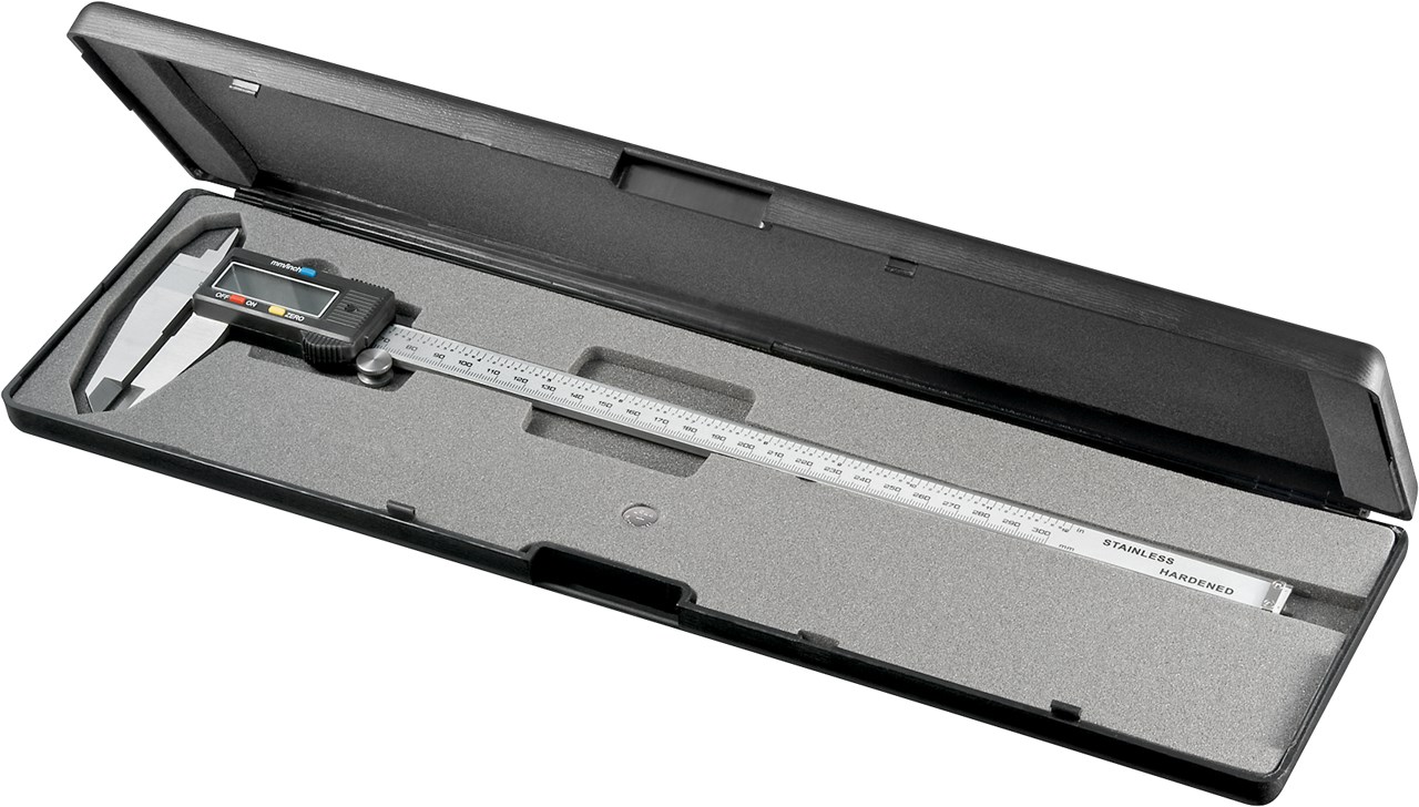 Digitaler Messschieber 300 mm / 12 Zoll - Messbereich 0 - 300 mm - für Messungen von 0 mm - 300 mm Digitaler Messschieber 300 mm / 12 Zoll - Messbereich 0 - 300 mm - für Messungen von 0 mm - 300 mm