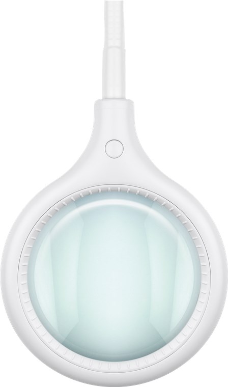 LED-Klemm-Lupenleuchte, 6 W - 100 mm Glaslinse, 1,75-fache Vergrößerung, 3 Dioptrien, 570 lm