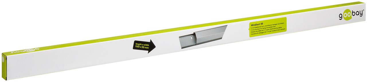 Halbrunder Aluminium-Kabelkanal 50 mm, Länge 1,1 m - zum unsichtbaren Verlegen von Kabeln Halbrunder Aluminium-Kabelkanal 50 mm, Länge 1,1 m - zum unsichtbaren Verlegen von Kabeln