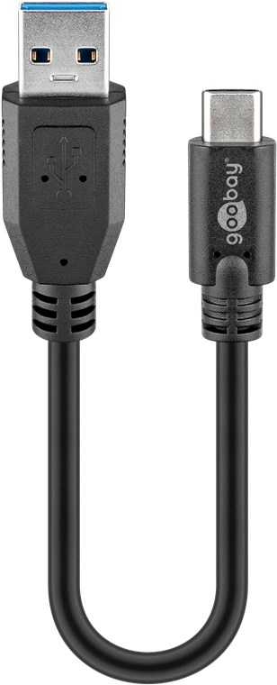 Sync & Charge Super Speed USB-C™ auf USB A 3.0 Ladekabel Sync & Charge Super Speed USB-C™ auf USB A 3.0 Ladekabel - Kabellänge 0.15 m - USB 3.0-Stecker (Typ A) > USB-C™-Stecker