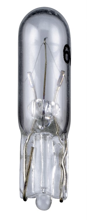 T5 Glassockel-Glühlampe, 1,2 W - W2Ã—4,6d, 12 V (DC), 100 mA