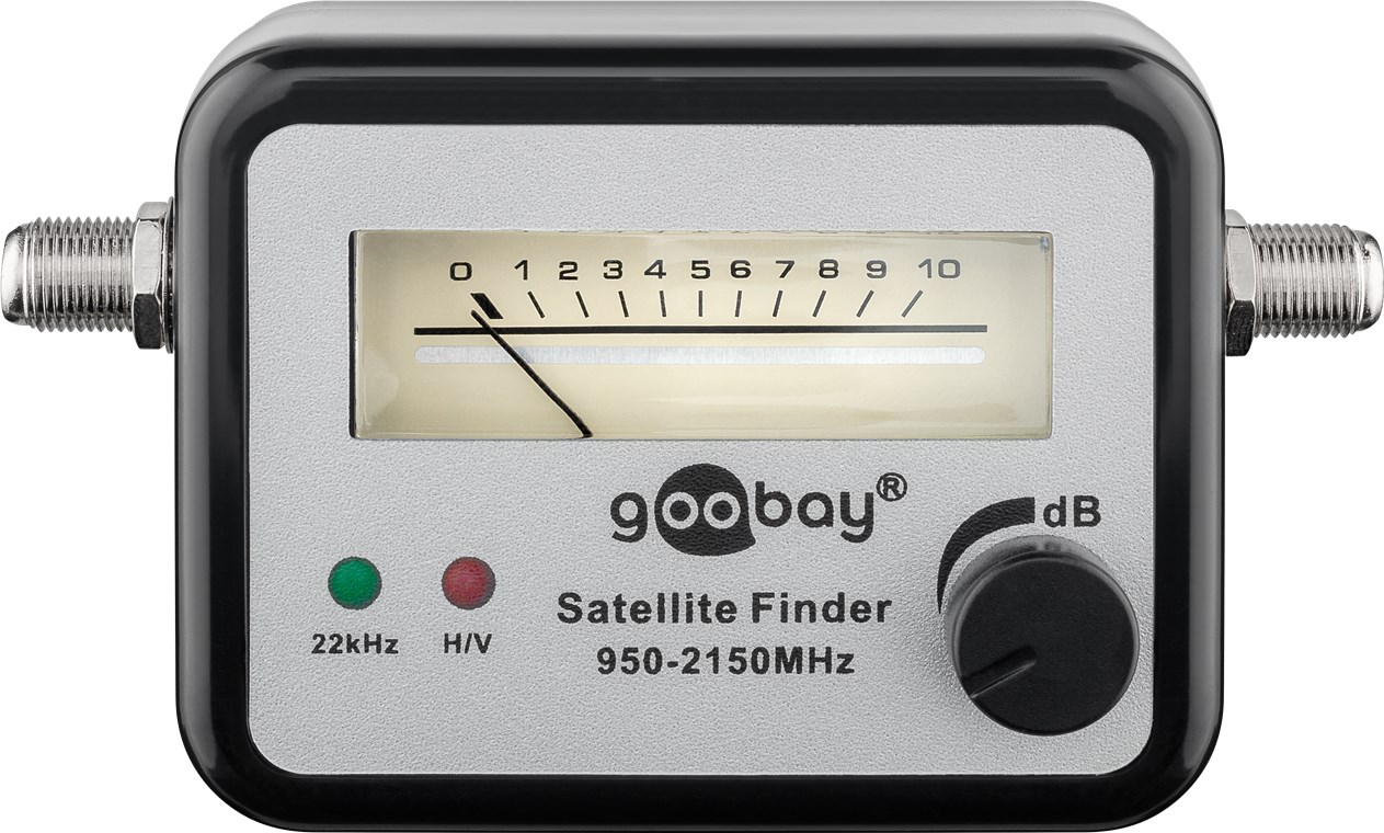 Satelliten-Finder mit mechanischer Pegelanzeige - zum Ausrichten/Einjustieren von Satelliten-Antennen