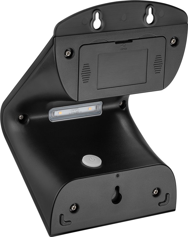 LED-Solar-Wandleuchte mit Bewegungsmelder, 3,2 W, schwarz - Farbversion - Lichtlösung für Hauseingänge, Carports und Treppen