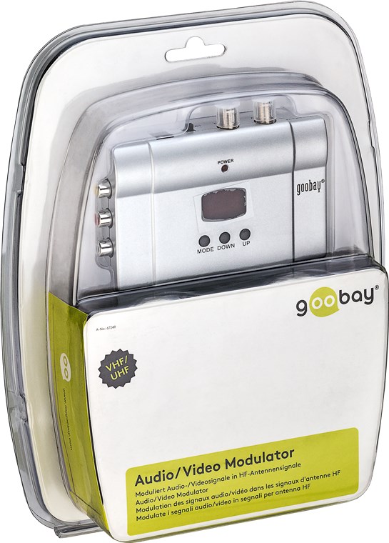 Stereo Audio-/Video-Modulator - moduliert Audio-/Videosignale in HF-Antennensignale Stereo Audio-/Video-Modulator - moduliert Audio-/Videosignale in HF-Antennensignale