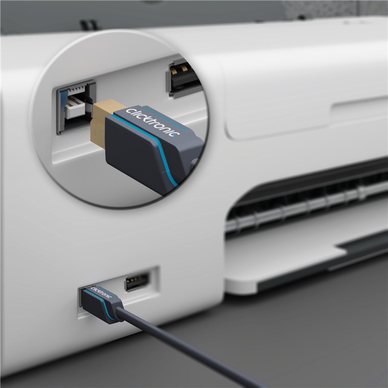 USB-A-auf-USB-B 2.0 Adapterkabel - Kabellänge 1.8 m - Premium-Kabel|USB-A-Stecker USB-B-2.0-Stecker|1,8 m|480 Mbit/s USB-A-auf-USB-B 2.0 Adapterkabel - Kabellänge 1.8 m - Premium-Kabel|USB-A-Stecker USB-B-2.0-Stecker|1,8 m|480 Mbit/s