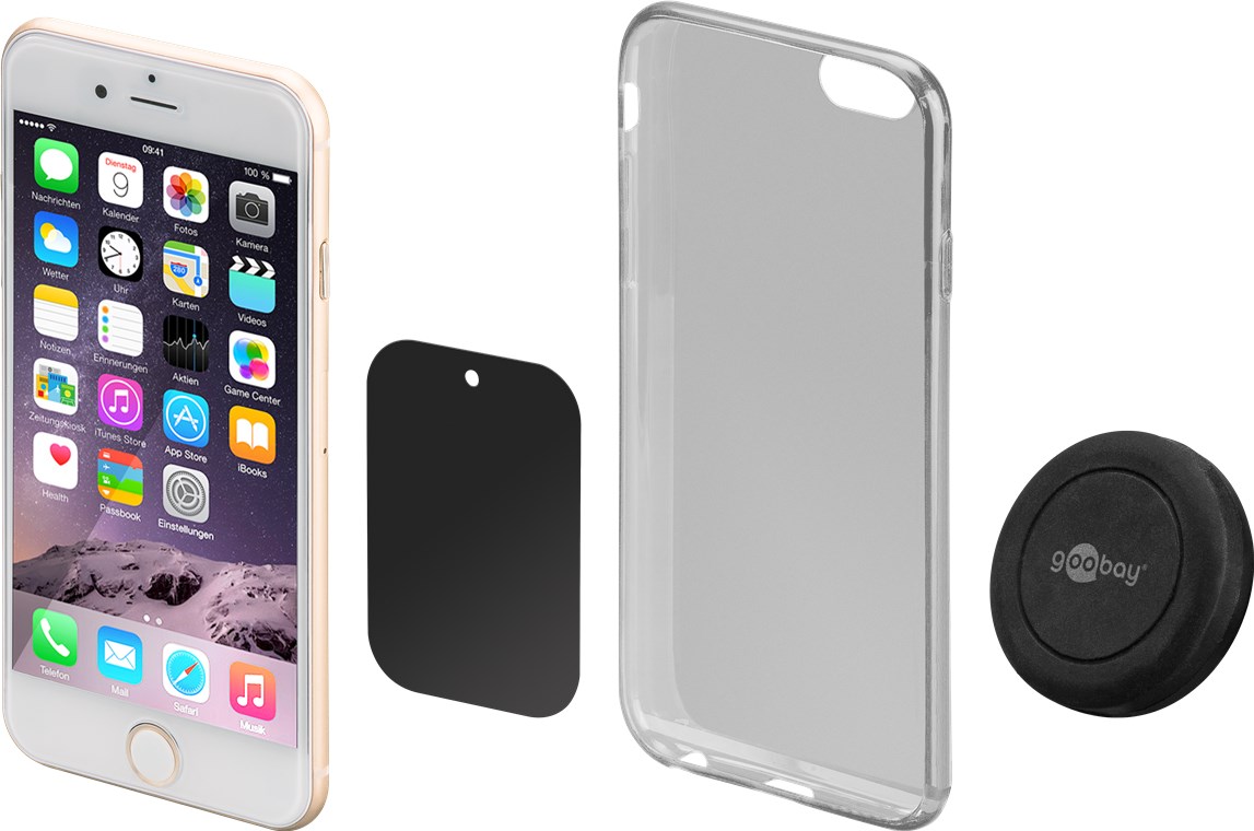 Universal Magnethalterung, selbstklebend - zur schnellen und sicheren Befestigung von Smartphones im Auto oder Haushalt Universal Magnethalterung, selbstklebend - zur schnellen und sicheren Befestigung von Smartphones im Auto oder Haushalt