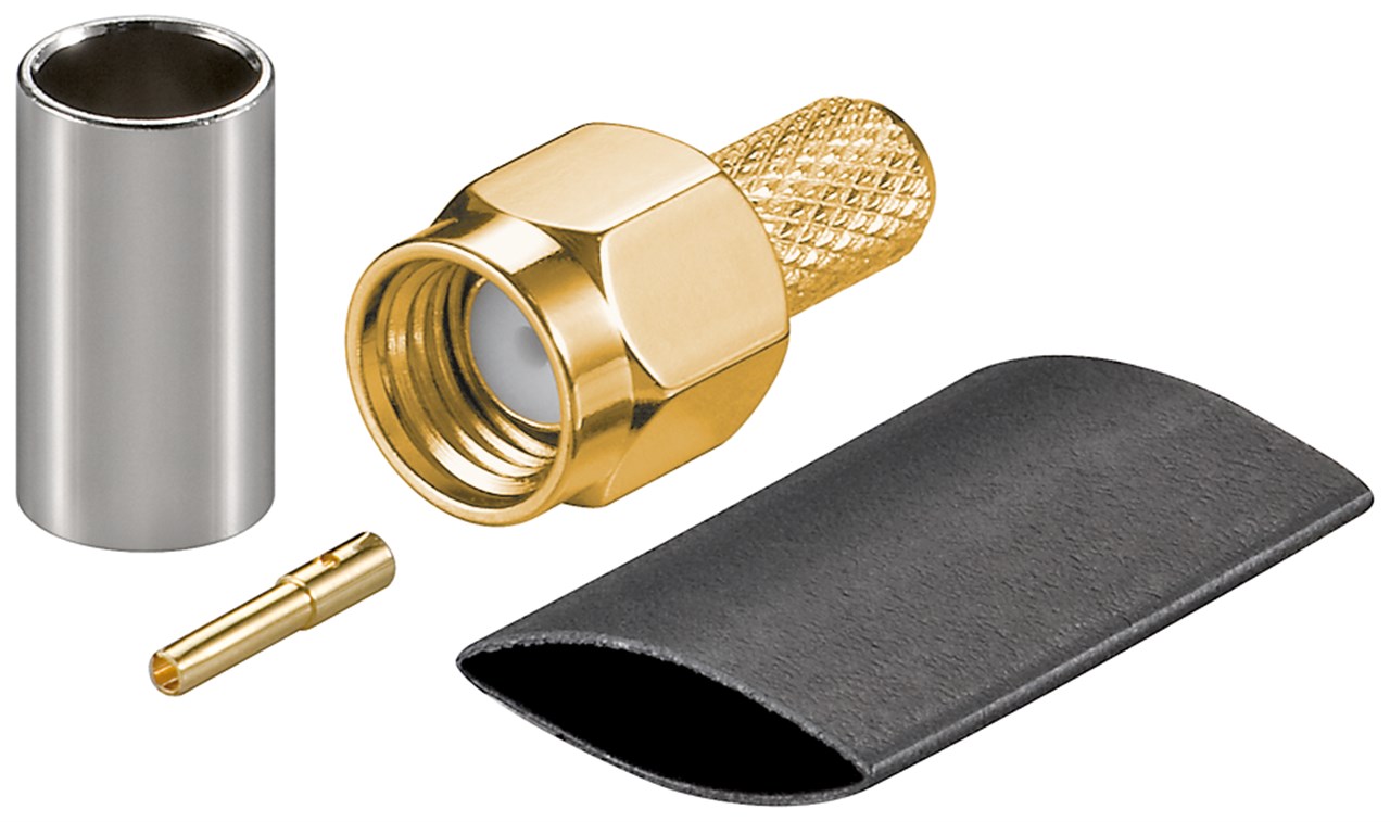 RP-SMA Crimpstecker RP-SMA Crimpstecker - Kabeltyp RG 58 - für Koaxialkabel RG-58