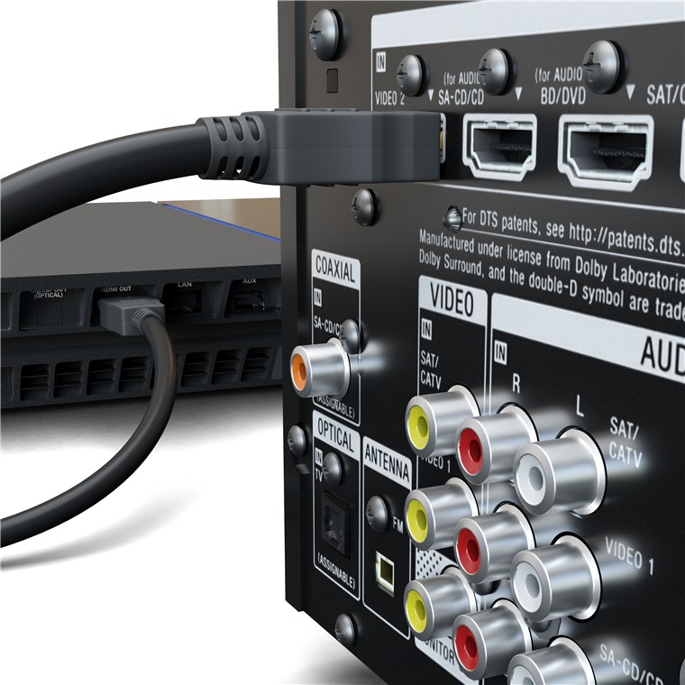 High Speed HDMI®/™ Kabel mit Ethernet - Kabellänge 1 m - HDMI™-Stecker (Typ A) > HDMI™-Stecker (Typ A)