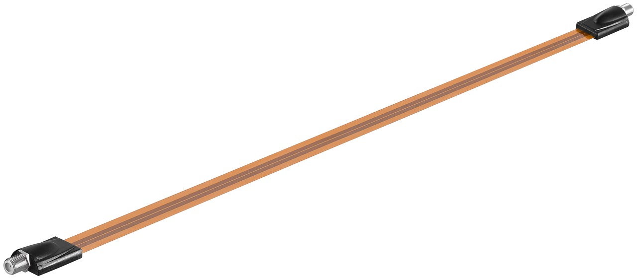 SAT Fensterdurchführung, extrem flach (0,3 mm) - Kabellänge 0.5 m - F-Buchse > F-Buchse SAT Fensterdurchführung, extrem flach (0,3 mm) - Kabellänge 0.5 m - F-Buchse > F-Buchse
