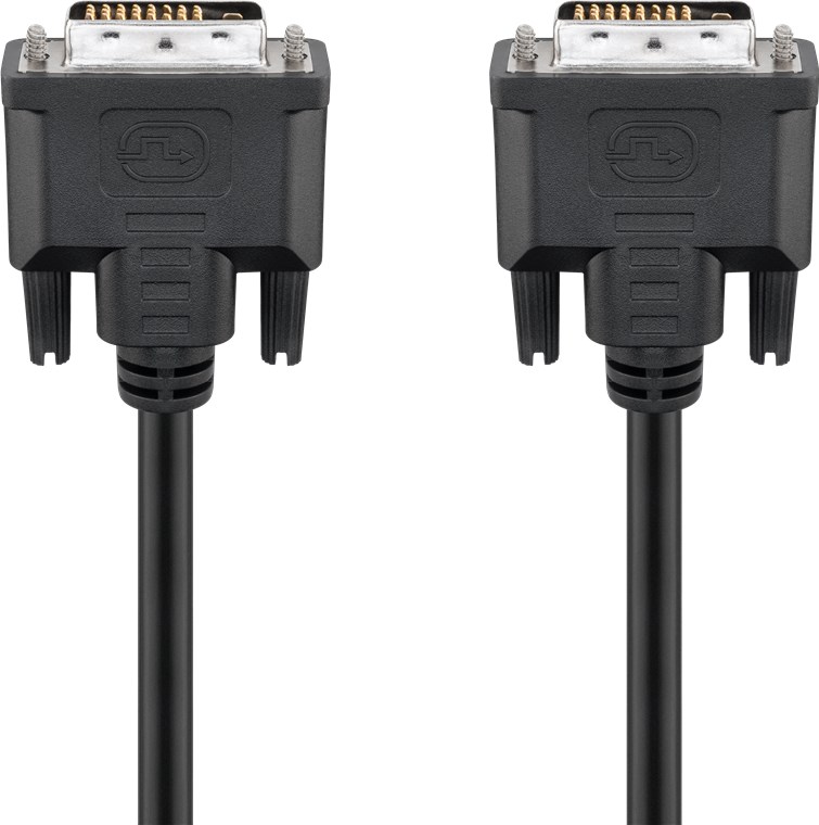 DVI-D Full HD Kabel Dual Link, Nickel DVI-D Full HD Kabel Dual Link, Nickel - Kabellänge 0.5 m - DVI-D-Stecker Dual-Link (24+1 pin) > DVI-D-Stecker Dual-Link (24+1 pin)