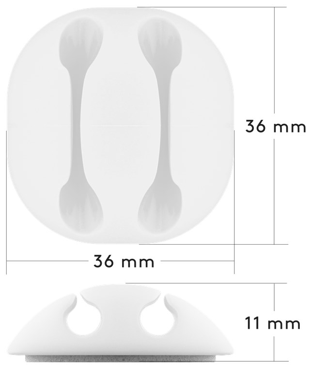 Kabelmanagement-Set, weiß - Farbversion Weiß - 5er-Set zum Ordnen und Fixieren, ablösbar Kabelmanagement-Set, weiß - Farbversion Weiß - 5er-Set zum Ordnen und Fixieren, ablösbar