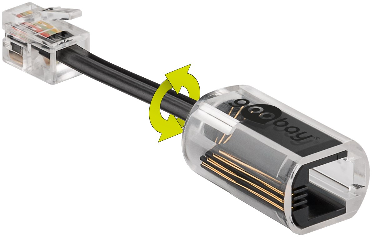 Telefonhörerkabel-Entwirrer (Anti-Twist-Adapter) - verhindert das Verknoten von Telefonhörerkabeln Telefonhörerkabel-Entwirrer (Anti-Twist-Adapter) - verhindert das Verknoten von Telefonhörerkabeln