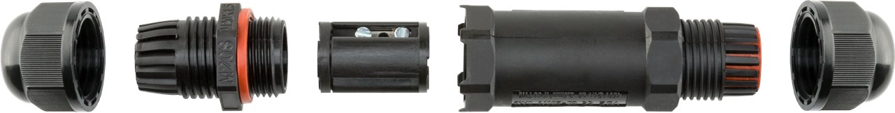 Kabelverbindungsstück 10 cm IP68 - Kabelmuffe zum Verlegen von Kabeln in Außenanlagen Kabelverbindungsstück 10 cm IP68 - Kabelmuffe zum Verlegen von Kabeln in Außenanlagen