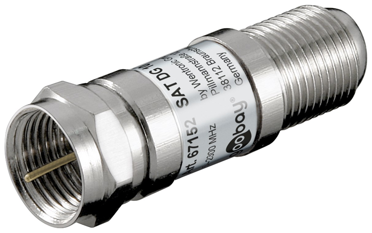 SAT Dämpfungsglied 10 dB - F-Stecker > F-Buchse SAT Dämpfungsglied 10 dB - F-Stecker > F-Buchse