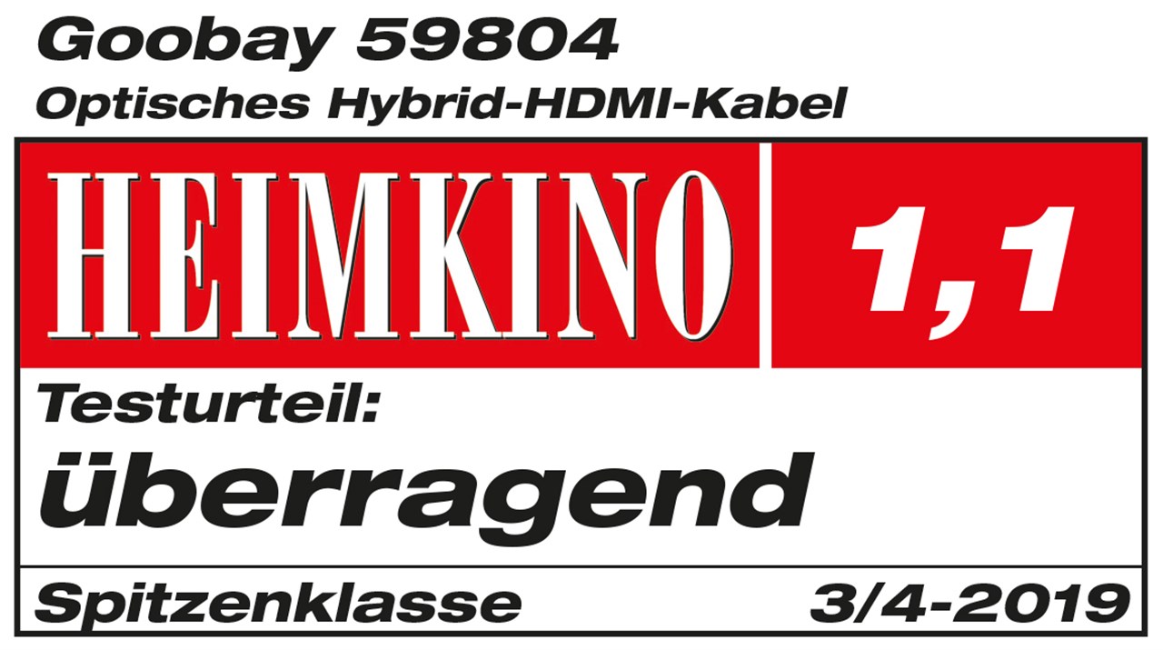 Optisches Hybrid High Speed HDMI®/™-Kabel mit Ethernet (AOC) - Kabellänge 10 m - Hochgeschwindigkeitskabel 4K @ 60 Hz für lange Übertragungsweg