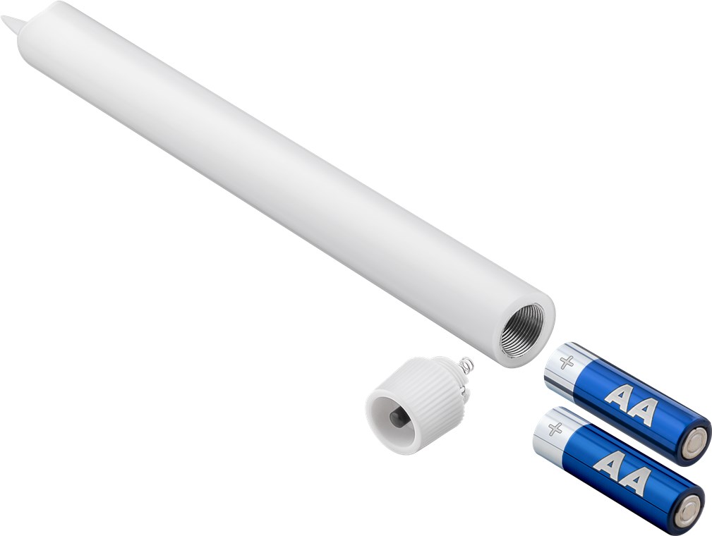 5er-Set weiße LED-Echtwachs-Stabkerzen, inkl. Fernbedienung - wunderschöne und sichere Lichtlösung für viele Bereiche wie Haus und Loggia, Büros oder Schulen
