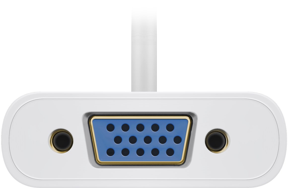 USB-C™-Adapter VGA, weiß - Farbversion Weiß - USB-C™-Stecker > VGA-Buchse (15-polig)
