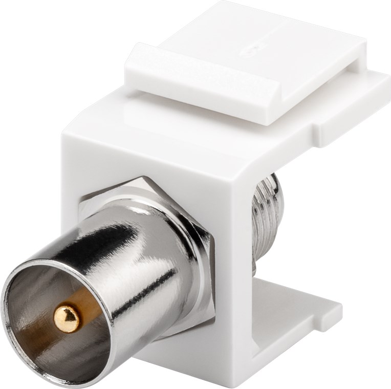 Keystone Modul SAT/Antenne Keystone Modul SAT/Antenne - 16,2 mm Breite, Koax-Stecker > F-Buchse