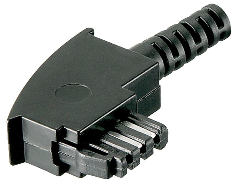 TAE-F-Stecker mit Knickschutz TAE-F-Stecker mit Knickschutz