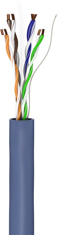 CAT 6A Netzwerkkabel, U/UTP, Blau - Kabellänge 50 m - Kupferleiter (CU), AWG 23/1 (solid), halogenfreier Kabelmantel (LSZH) CAT 6A Netzwerkkabel, U/UTP, Blau - Kabellänge 50 m - Kupferleiter (CU), AWG 23/1 (solid), halogenfreier Kabelmantel (LSZH)