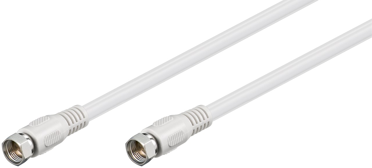 SAT Antennenkabel (80 dB), 2x geschirmt - Kabellänge 2.5 m - F-Stecker > F-Stecker (vollständig geschirmt) SAT Antennenkabel (80 dB), 2x geschirmt - Kabellänge 2.5 m - F-Stecker > F-Stecker (vollständig geschirmt)