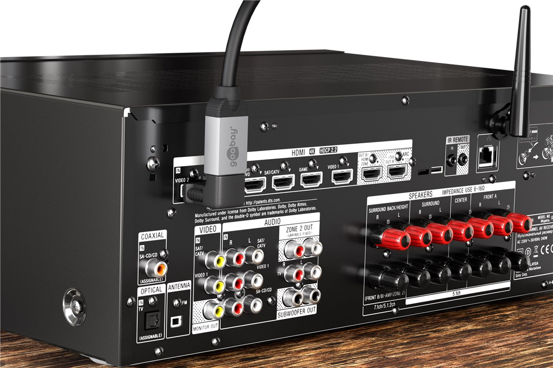 HDMI™-Winkeladapter, vergoldet - Anschluss, Typ HDMI™-Buchse (Typ A) - HDMI™-Buchse (Typ A) > HDMI™-Stecker (Typ A) 90° HDMI™-Winkeladapter, vergoldet - Anschluss, Typ HDMI™-Buchse (Typ A) - HDMI™-Buchse (Typ A) > HDMI™-Stecker (Typ A) 90°