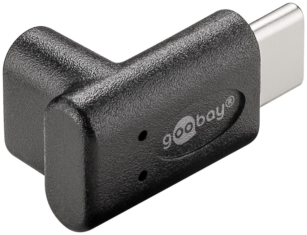 Adapter USB-C™ auf USB-C™ 90°, schwarz - USB-C™-Buchse > USB-C™-Stecker Adapter USB-C™ auf USB-C™ 90°, schwarz - USB-C™-Buchse > USB-C™-Stecker