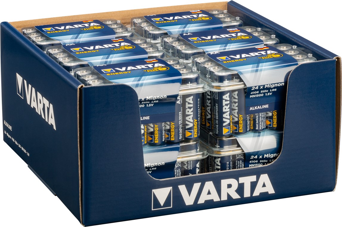 LR6/AA (Mignon) (4106) - Klapp-Blister - Alkali-Mangan Batterie (Alkaline), 1,5 V