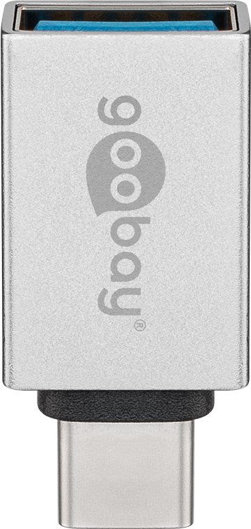USB-C™/USB A OTG Super Speed Adapter für den Anschluss von Ladekabeln 3.0 silber USB-C™/USB A OTG Super Speed Adapter für den Anschluss von Ladekabeln 3.0 silber - Farbversion Silber - USB-C™-Stecker > USB 3.0-Buchse (Typ A)