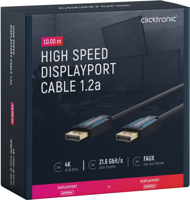 DisplayPort-Kabel - Kabellänge 7.5 m - Premium-Kabel|1x DisplayPort-Stecker 1x DisplayPort-Stecker|7,5 m|UHD 4K @ 60 Hz DisplayPort-Kabel - Kabellänge 7.5 m - Premium-Kabel|1x DisplayPort-Stecker 1x DisplayPort-Stecker|7,5 m|UHD 4K @ 60 Hz
