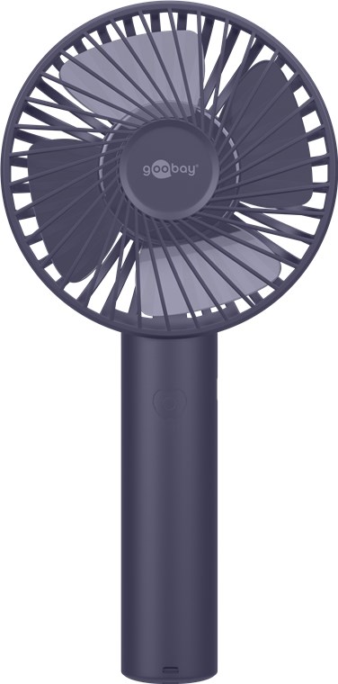 USB-Handventilator mit Standfunktion, Blau USB-Handventilator mit Standfunktion, Blau - mit wiederaufladbarer Batterie (austauschbar)