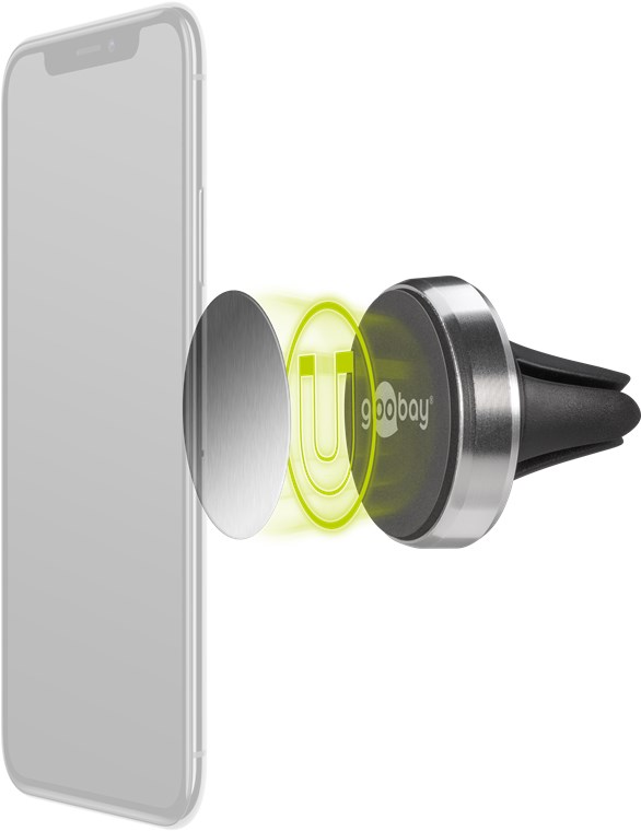 Magnethalterungs-Set Universal im Slim-Design - zur einfachen und sicheren Befestigung mobiler Kleingeräte im Fahrzeug Magnethalterungs-Set Universal im Slim-Design - zur einfachen und sicheren Befestigung mobiler Kleingeräte im Fahrzeug