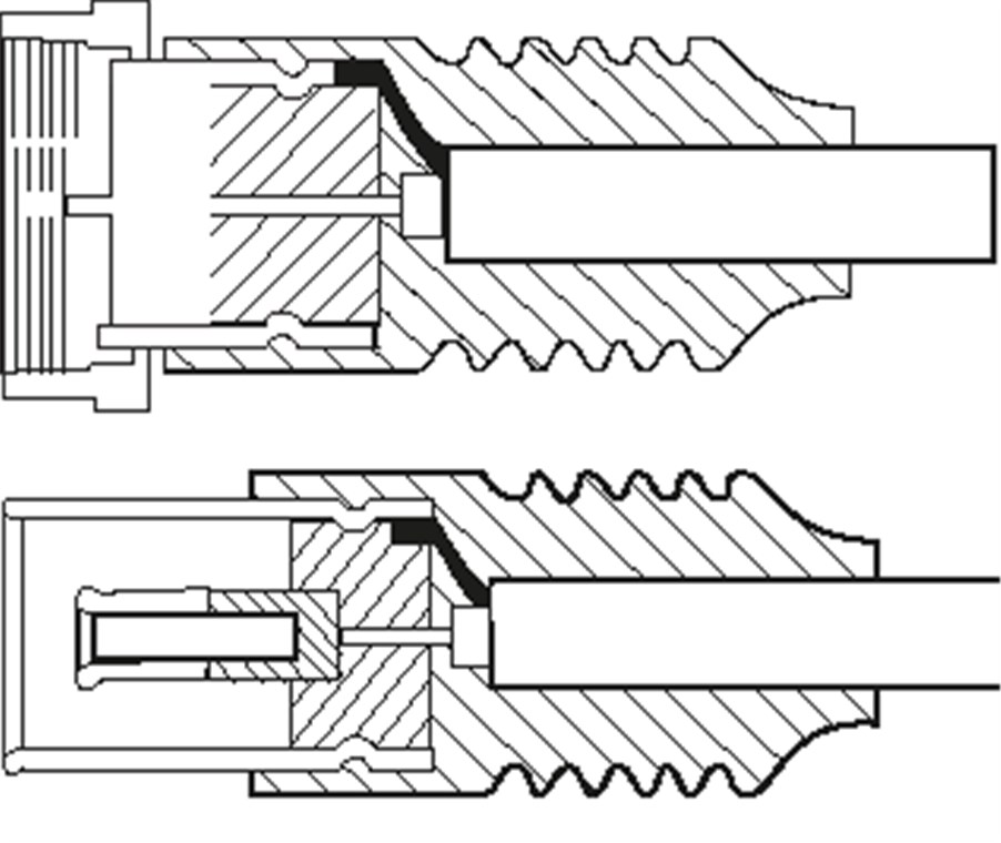 SAT/Antennen Adapterkabel ( - Kabellänge 5 m - F-Stecker > Koax-Buchse SAT/Antennen Adapterkabel ( - Kabellänge 5 m - F-Stecker > Koax-Buchse