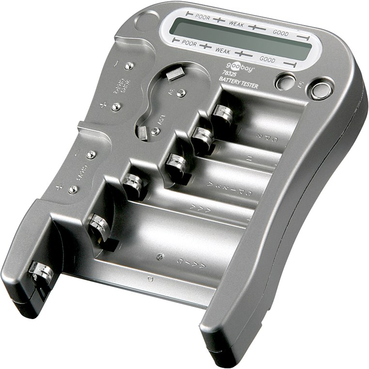 LCD-Batterietester - für Standard- und Fotobatterien, sowie alle gängigen Knopfzellen LCD-Batterietester - für Standard- und Fotobatterien, sowie alle gängigen Knopfzellen