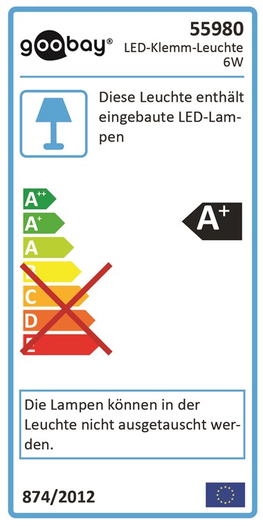 LED-Klemm-Lupenleuchte, 6 W - 100 mm Glaslinse, 1,75-fache Vergrößerung, 3 Dioptrien, 570 lm LED-Klemm-Lupenleuchte, 6 W - 100 mm Glaslinse, 1,75-fache Vergrößerung, 3 Dioptrien, 570 lm