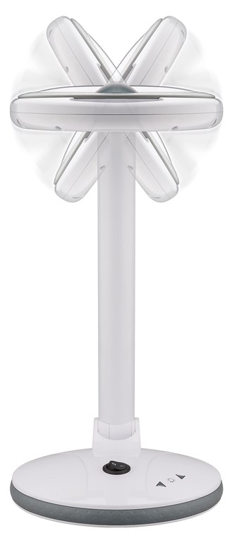 LED-Stand-Lupenleuchte easy line - 100 mm Glaslinse, 1,75-fache Vergrößerung, 3 Dioptrien, 83-417 lm
