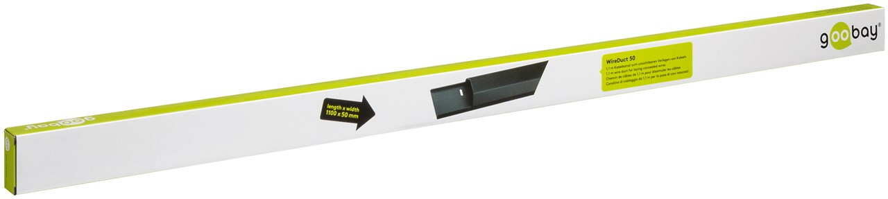 Halbrunder Aluminium-Kabelkanal 50 mm, Länge 1,1 m - zum unsichtbaren Verlegen von Kabeln Halbrunder Aluminium-Kabelkanal 50 mm, Länge 1,1 m - zum unsichtbaren Verlegen von Kabeln