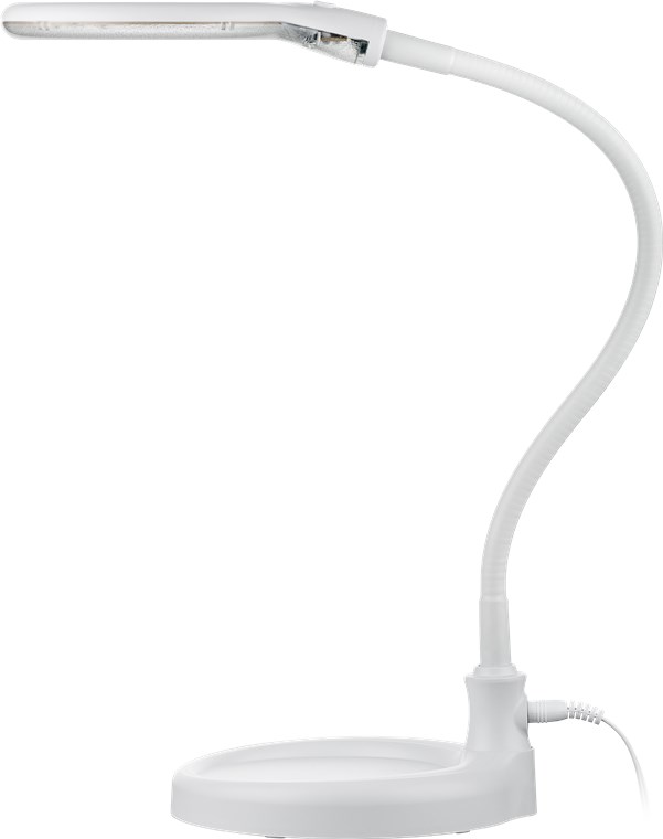 LED-Stand-/Klemm-Lupenleuchte, 6 W - 100 mm Glaslinse, 1,75-fache Vergrößerung, 3 Dioptrien, 570 lm
