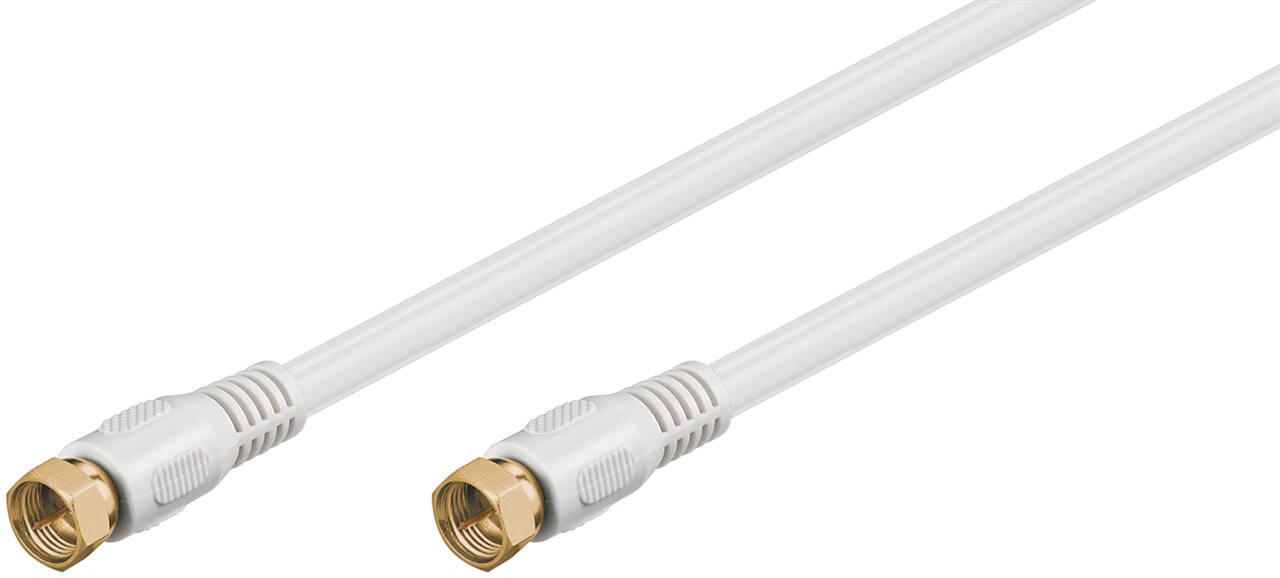SAT Antennenkabel (80 dB), 2x geschirmt - Kabellänge 10 m - vergoldet, F-Stecker > F-Stecker (vollständig geschirmt) SAT Antennenkabel (80 dB), 2x geschirmt - Kabellänge 10 m - vergoldet, F-Stecker > F-Stecker (vollständig geschirmt)