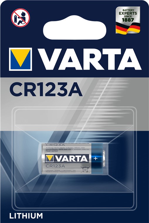 CR123A (6205) - Foto Lithium Batterie, 3 V