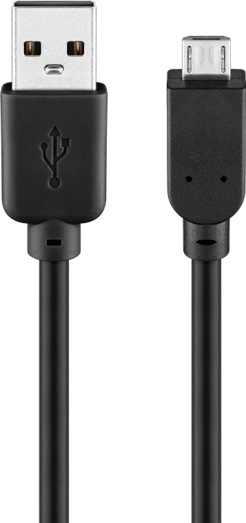 USB 2.0 Hi-Speed Kabel, Schwarz USB 2.0 Hi-Speed Kabel, Schwarz - Kabellänge 5 m - USB 2.0-Stecker (Typ A) > USB 2.0-Micro-Stecker (Typ B)