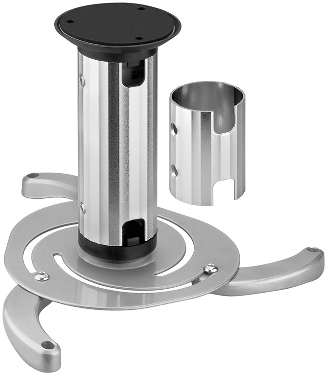 Beamer Deckenhalterung (M) Beamer Deckenhalterung (M) - für kleine bis mittlere Projektoren, vollbeweglich (silber) bis max. 10kg