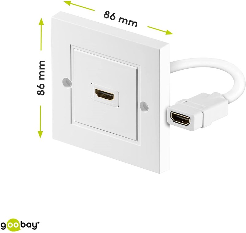 HDMI™-Wanddose - HDMI™-Buchse (Typ A) > HDMI™-Buchse (Typ A)