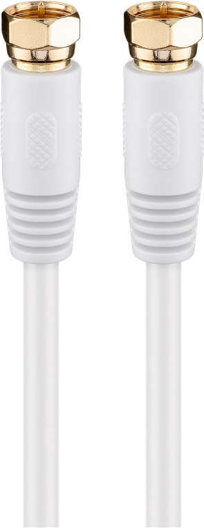 SAT Antennenkabel (80 dB), 2x geschirmt SAT Antennenkabel (80 dB), 2x geschirmt - Kabellänge 10 m - vergoldet, F-Stecker > F-Stecker (vollständig geschirmt)